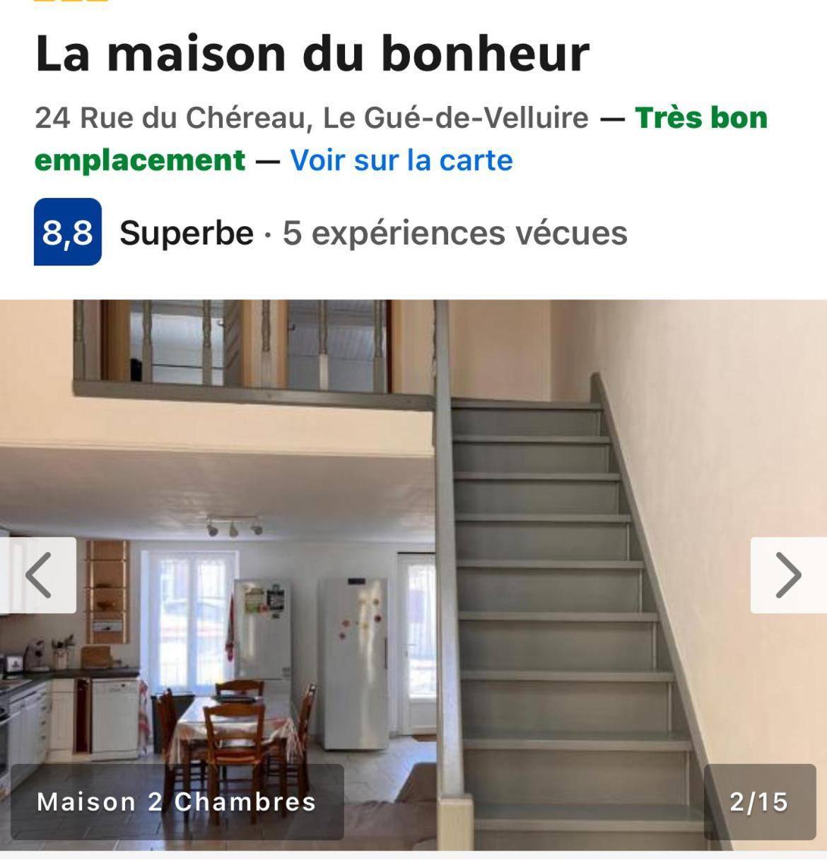 La Maison Du Bonheur Le Gué-de-Velluire Eksteriør bilde