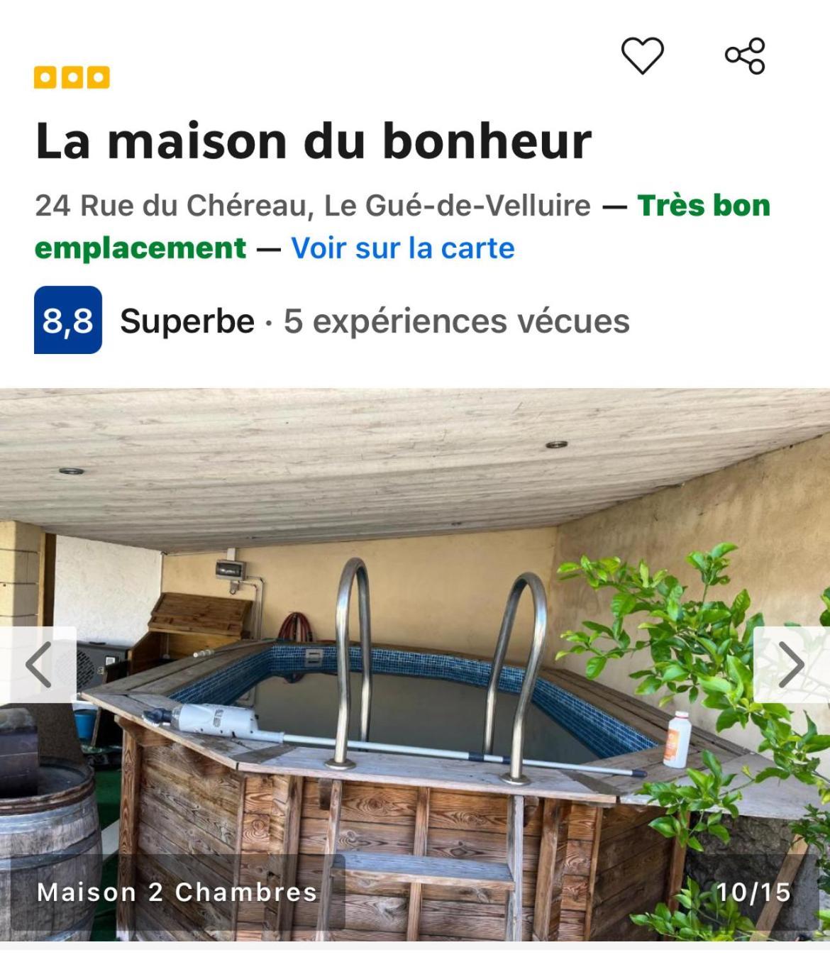 La Maison Du Bonheur Le Gué-de-Velluire Eksteriør bilde